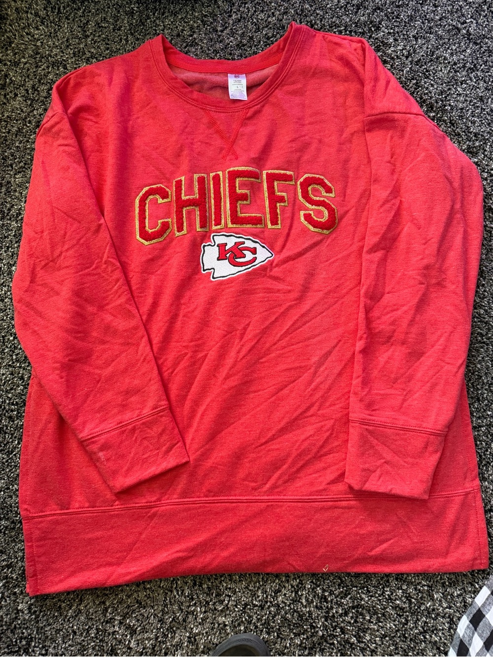 Kansas City Chiefs Red Crewneck Sweatshirt